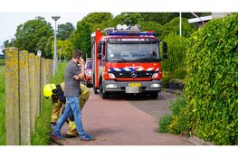 Brand in oude woonboot Medemblik