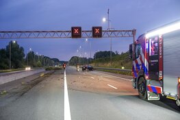 Ravage op A7 na auto in vangrail