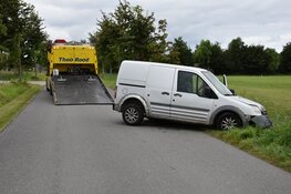 Automobilist belandt in sloot in Hoogwoud