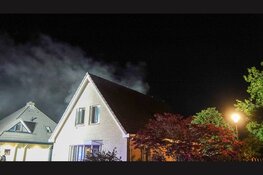 Veel rookontwikkeling bij brand in Hoogwoud