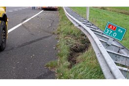 Veel schade na aanrijding op A7 bij Wognum