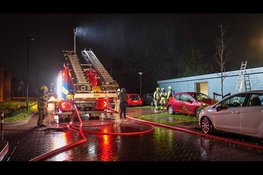 Brand in fietsenstalling in Opmeer