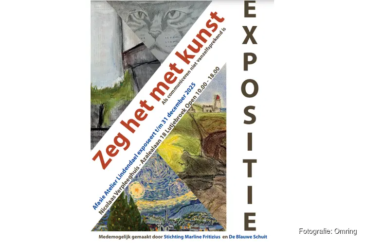 Expositie ‘Zeg het met kunst’ bij Omringlocatie Nicolaas