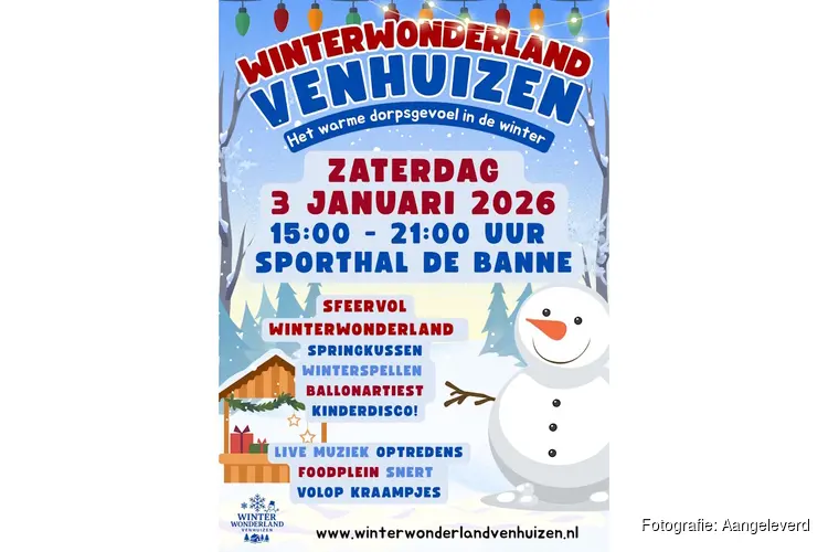Magische winterse sfeer tijdens Winterwonderland Venhuizen