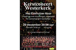 Kerstconcert Enkhuizer Koor in de Westerkerk op zaterdag 20 december 2025