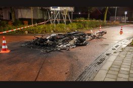 Caravan volledig uitgebrand in Opperdoes