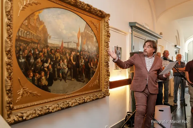 Nieuw licht op bezoek Willem van Oranje aan Enkhuizen. Ad Geerdink geeft lezing in Hoorn over schilderij