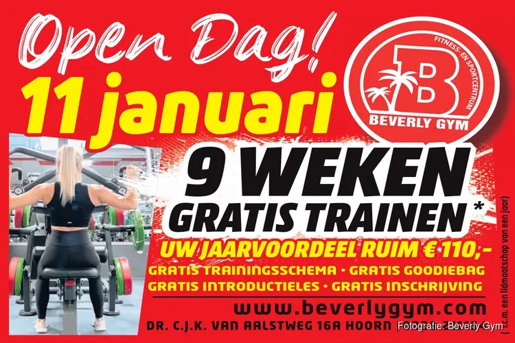 Open dag bij Beverly Gym: sportief het nieuwe jaar in
