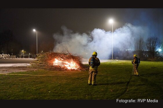 Autobrand blijkt hoop met snoeiafval