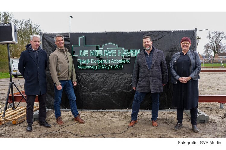 Bouw tijdelijk dorpshuis Abbekerk-Lambertschaag begonnen