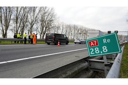 100 minuten vertraging na ongeval op A7 bij Berkhout