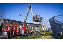 De brandweer en dierenambulance zijn vanmorgen opgeroepen voor een dier in nood aan de Strip in Zwaag