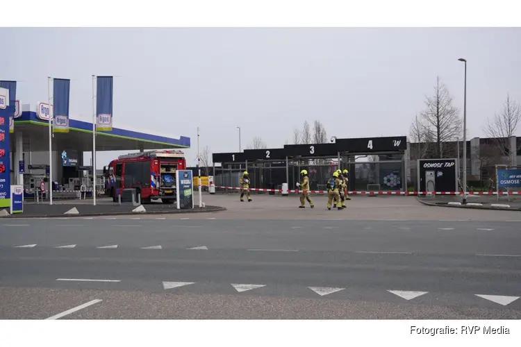 Tankstation gesloten na ongeval met gevaarlijke stoffen