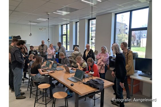 Internationaal bezoek op locatie Vonk Hoorn tijdens de International Staff Visit Week