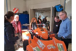 Internationaal bezoek op locatie Vonk Hoorn tijdens de International Staff Visit Week