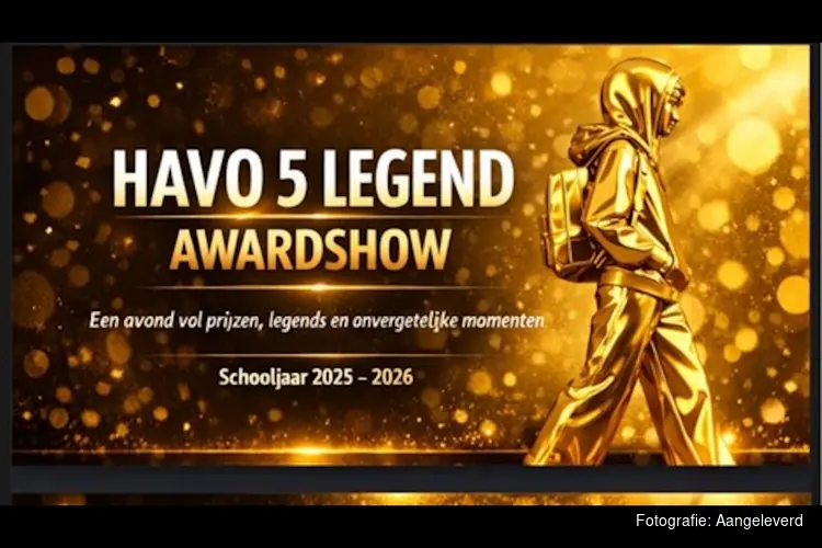 Leerlingen OSG West-Friesland sluiten schooltijd af met havo 5 Legend Awardshow