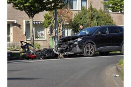 Motorrijder slaat op de vlucht na frontale botsing, maar wordt later alsnog aangetroffen