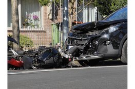 Motorrijder slaat op de vlucht na frontale botsing, maar wordt later alsnog aangetroffen