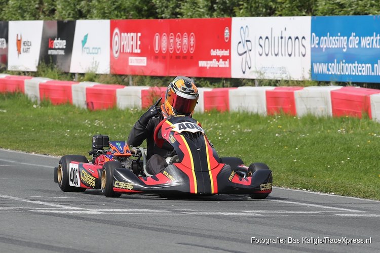 Reno Rolink verzilvert sterk optreden met dagoverwinning bij NK Karting