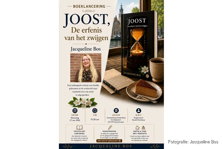 West-Friese auteur Jacqueline Bos presenteert debuutroman over familie, mantelzorg en het verzwegen verleden van Nederlands-Indië