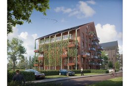 Start bouw duurzaam appartementengebouw Waterroos Kwarts in Rozenbuurt Zwaag