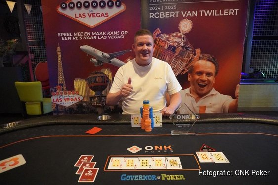 Ronnie Mol uit Heerhugowaard kwalificeert zich voor finale ONK Poker in Grootebroek