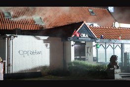 Uitslaande brand in restaurant Wijdenes, leuzen op muren geschreven