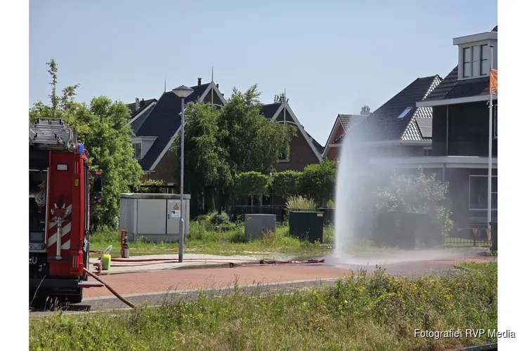 GRIP 2 Elektriciteitskast in brand in Hoogkarspel, stroomvoorziening omgeving tijdelijk afgesloten