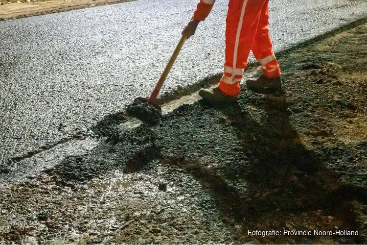 N241 bij Heerhugowaard en Opmeer verschillende nachten afgesloten voor asfaltwerkzaamheden