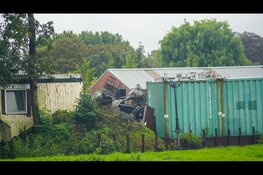 Zeer grote uitslaande brand in loods Lambertschaag