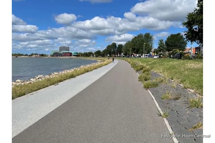 Na vragen Hoorn Centraal en EénHoorn komen extra markeringen op fiets- en voetpad Westerdijk