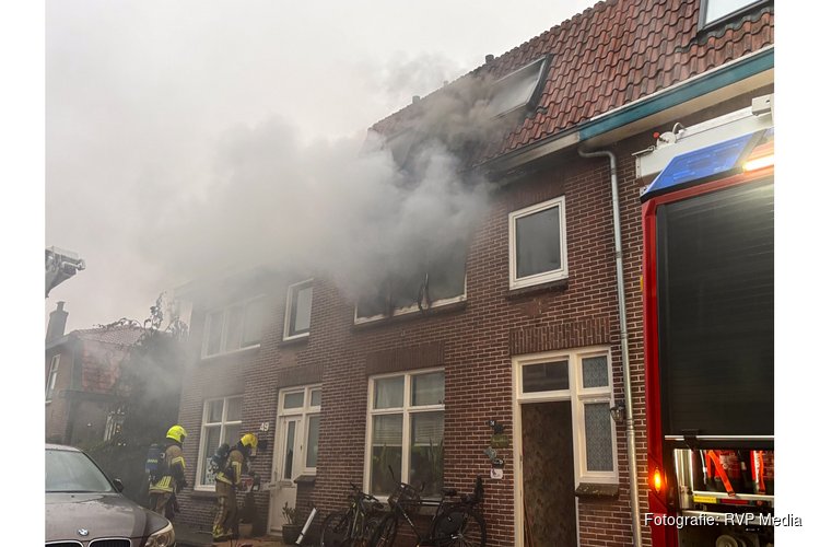 Uitslaande brand in woning Enkhuizen