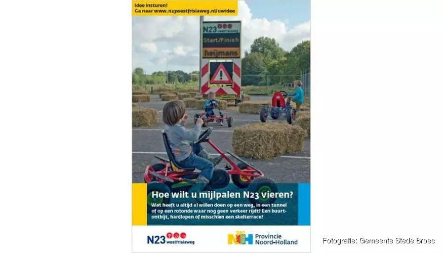 Hoe wilt u mijlpalen van de N23 vieren?